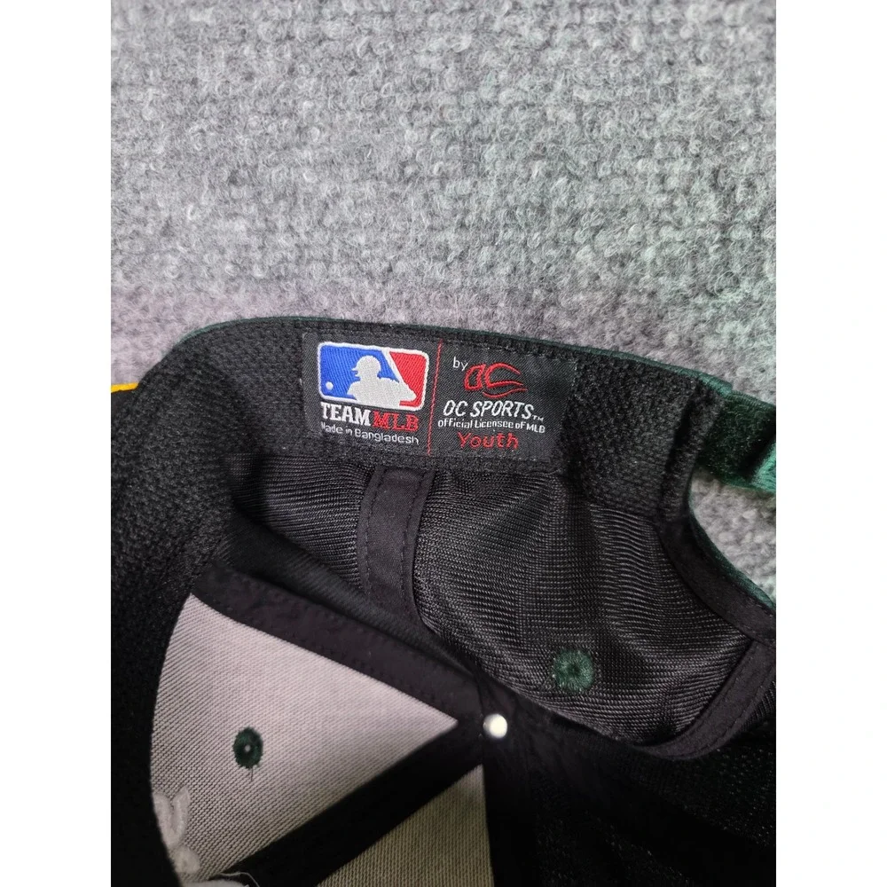 OC Sports Oakland Athletics Hat Youth OSFA Green Yellow MLB Baseball Cap - Picture 6 of 6